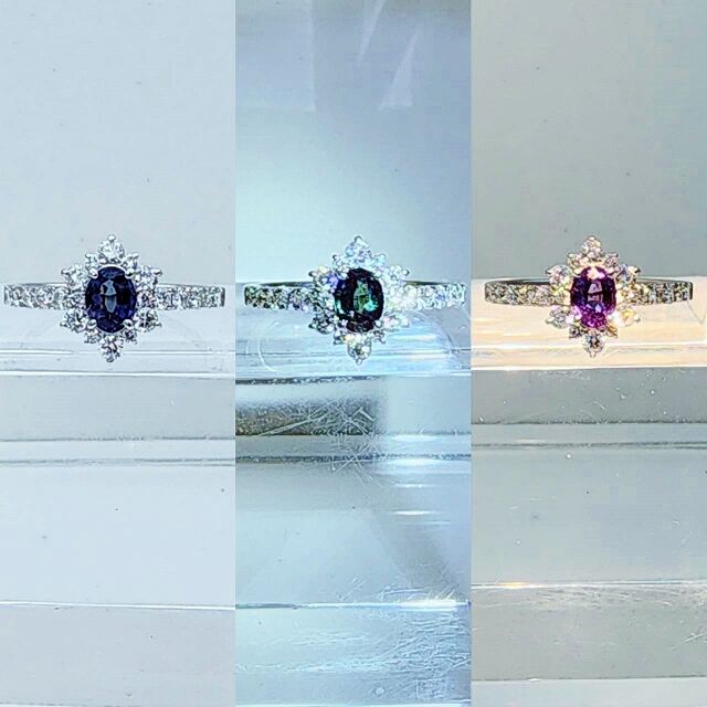 【Alexandrite】アレキサンドライトの変色性